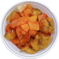 Cerdo con salsa agridulce