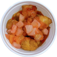 Pollo con salsa agridulce