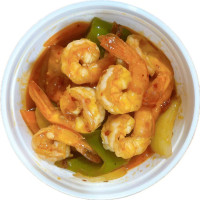 Gambas con salsa picante