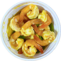 Gambas con curry